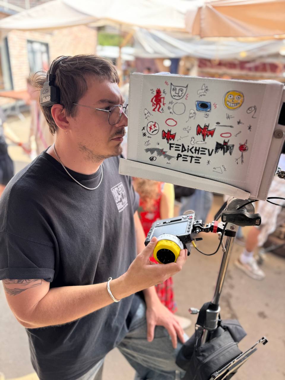 Custom sun hood — embroidery